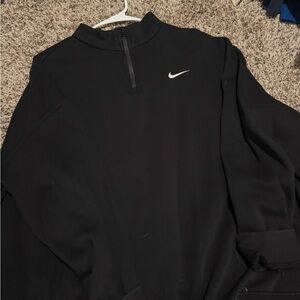 Nike Men's Black Zip-Up Sweater